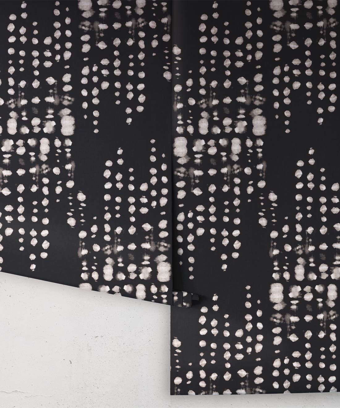 Love Note Wallpaper, Charcoal Reversed