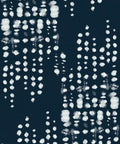 Love Note Wallpaper, Indigo Reversed