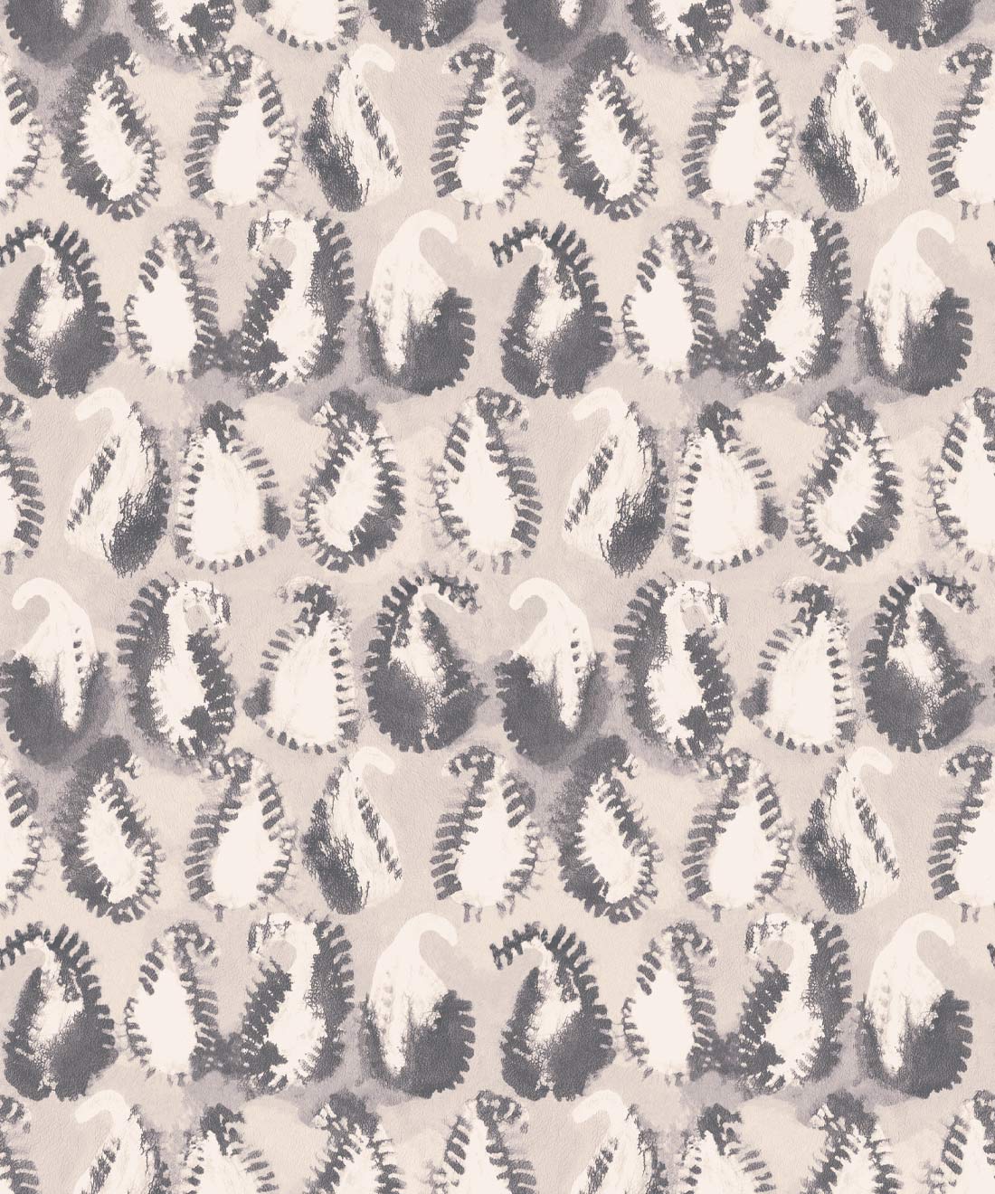 Shibori Paisley Wallpaper, Sand
