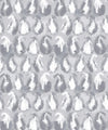Shibori Paisley Wallpaper, Silver