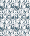 Shibori Paisley Wallpaper, Washed Denim