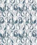 Shibori Paisley Wallpaper, Washed Denim