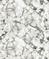 Poppy Wallpaper, Silver