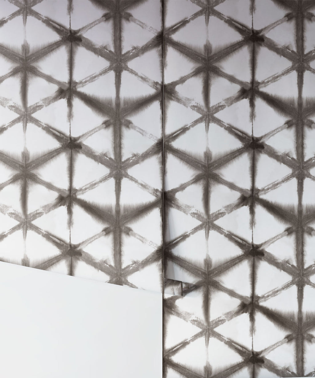 Shibori Star Wallpaper, Driftwood