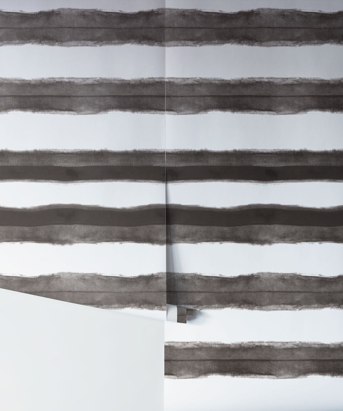 Shibori Stripe Wallpaper, Driftwood