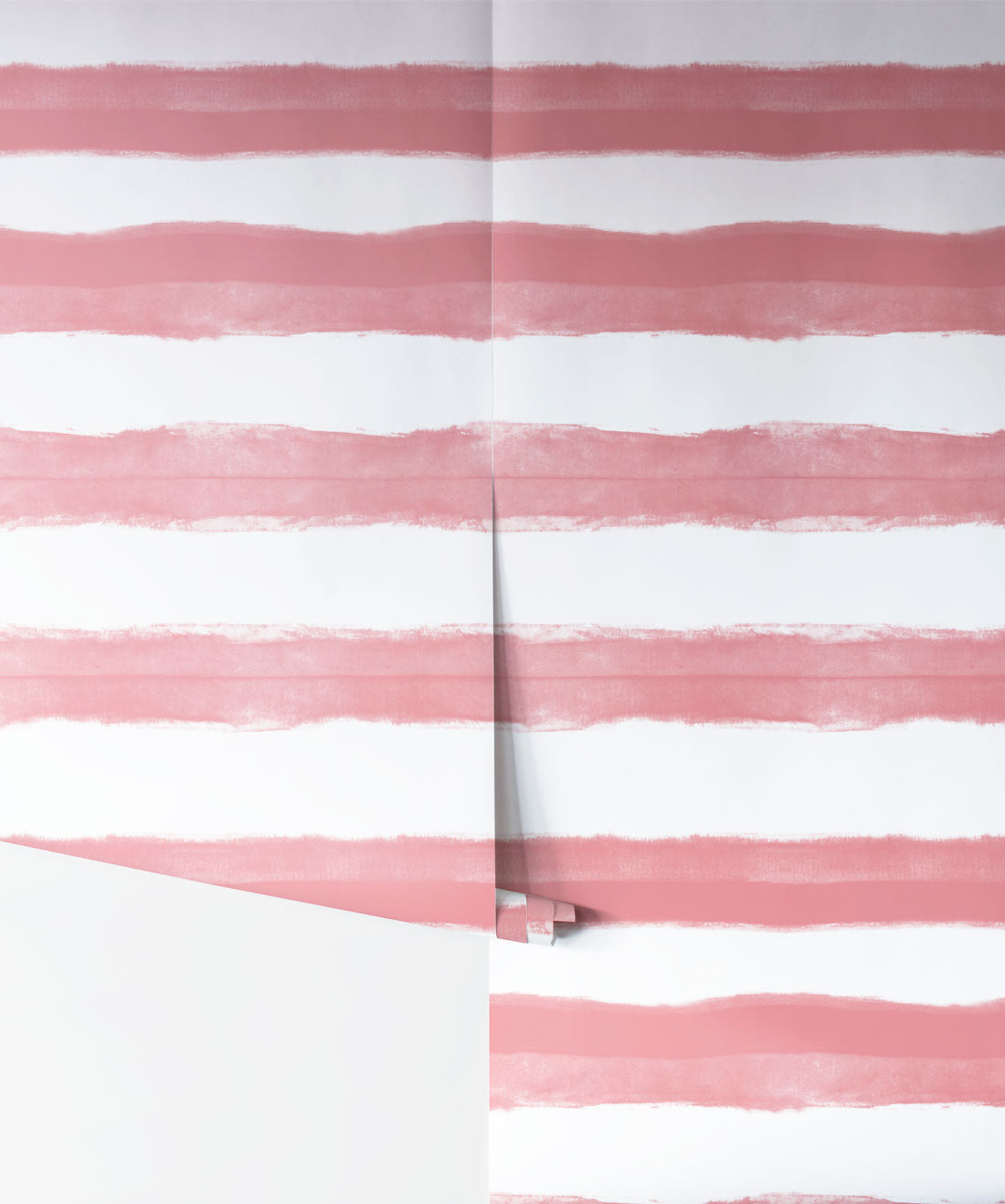 Shibori Stripe Wallpaper, Lipstick