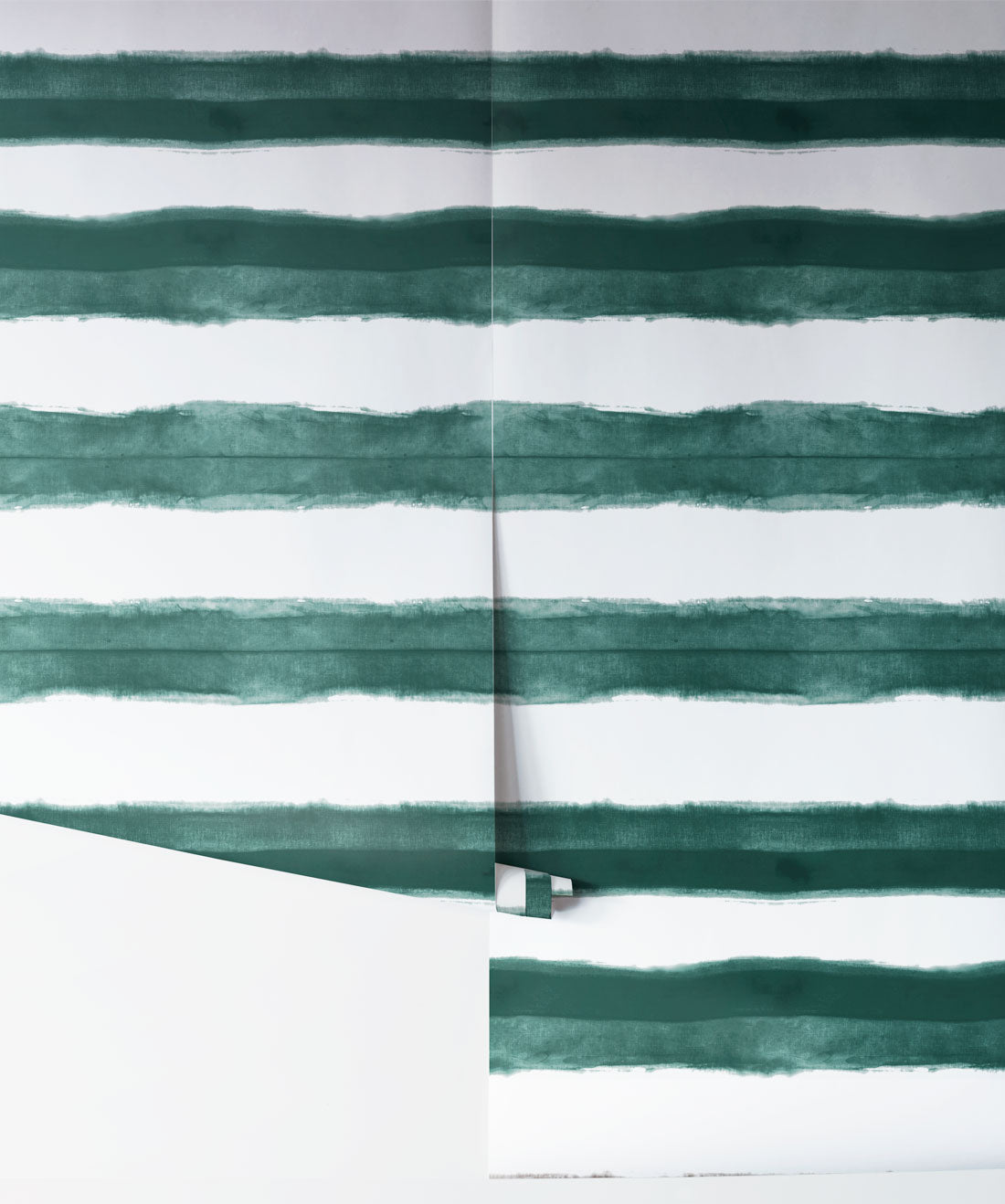 Shibori Stripe Wallpaper, Ocean