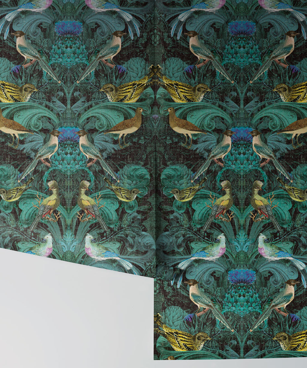 Birdlife Wallpaper, Blue
