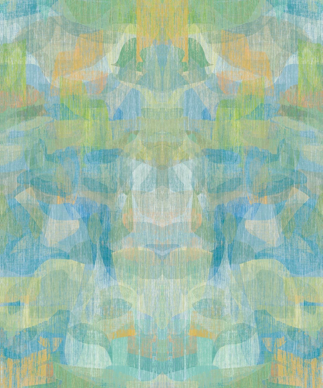 Camoufleur Mural, Turquoise