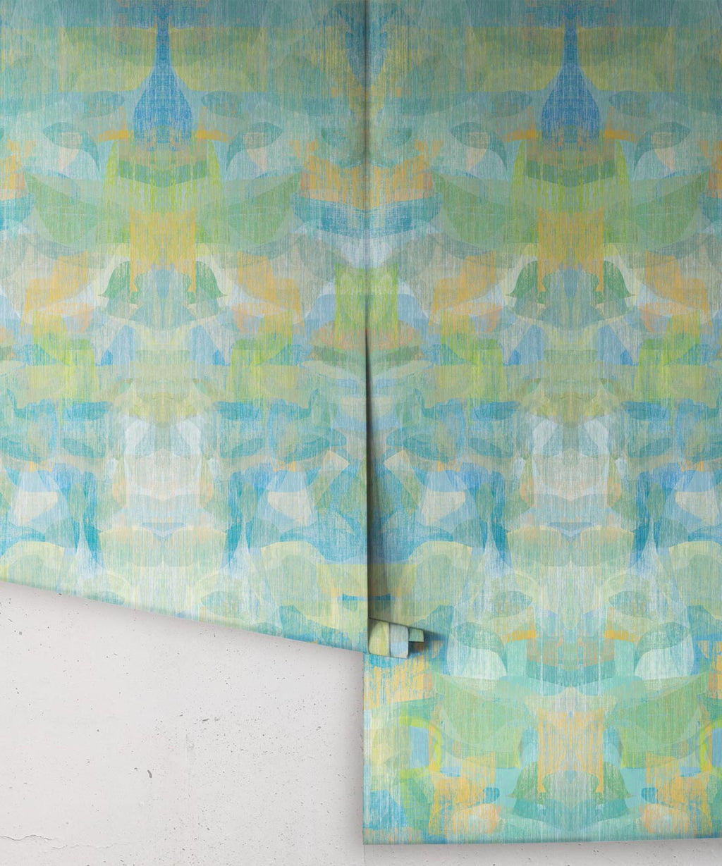 Camoufleur Mural, Turquoise