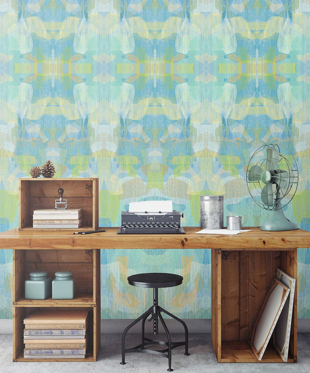 Camoufleur Mural, Turquoise