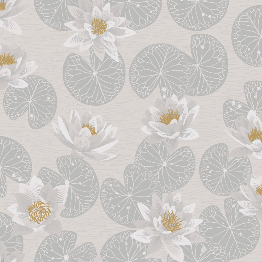 Water Lilies - Gray