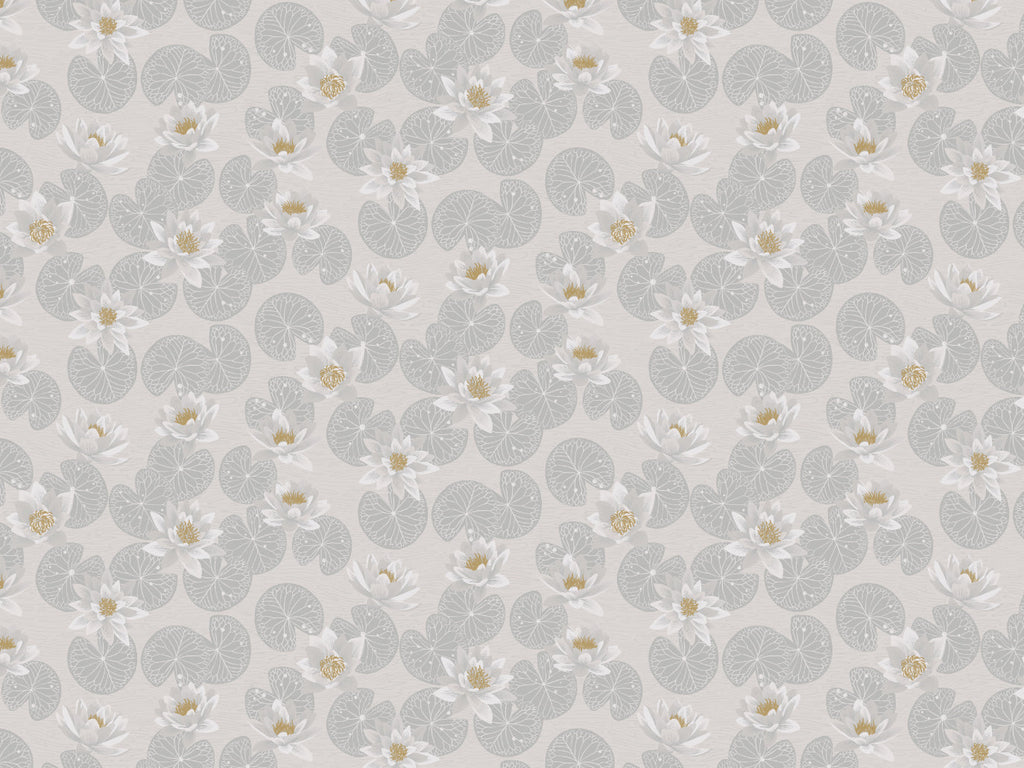 Water Lilies - Gray