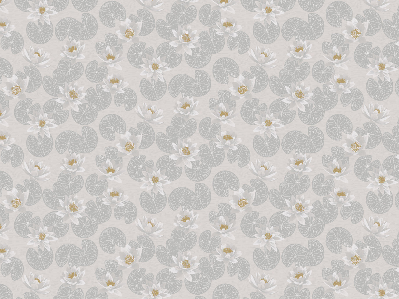 Water Lilies - Gray
