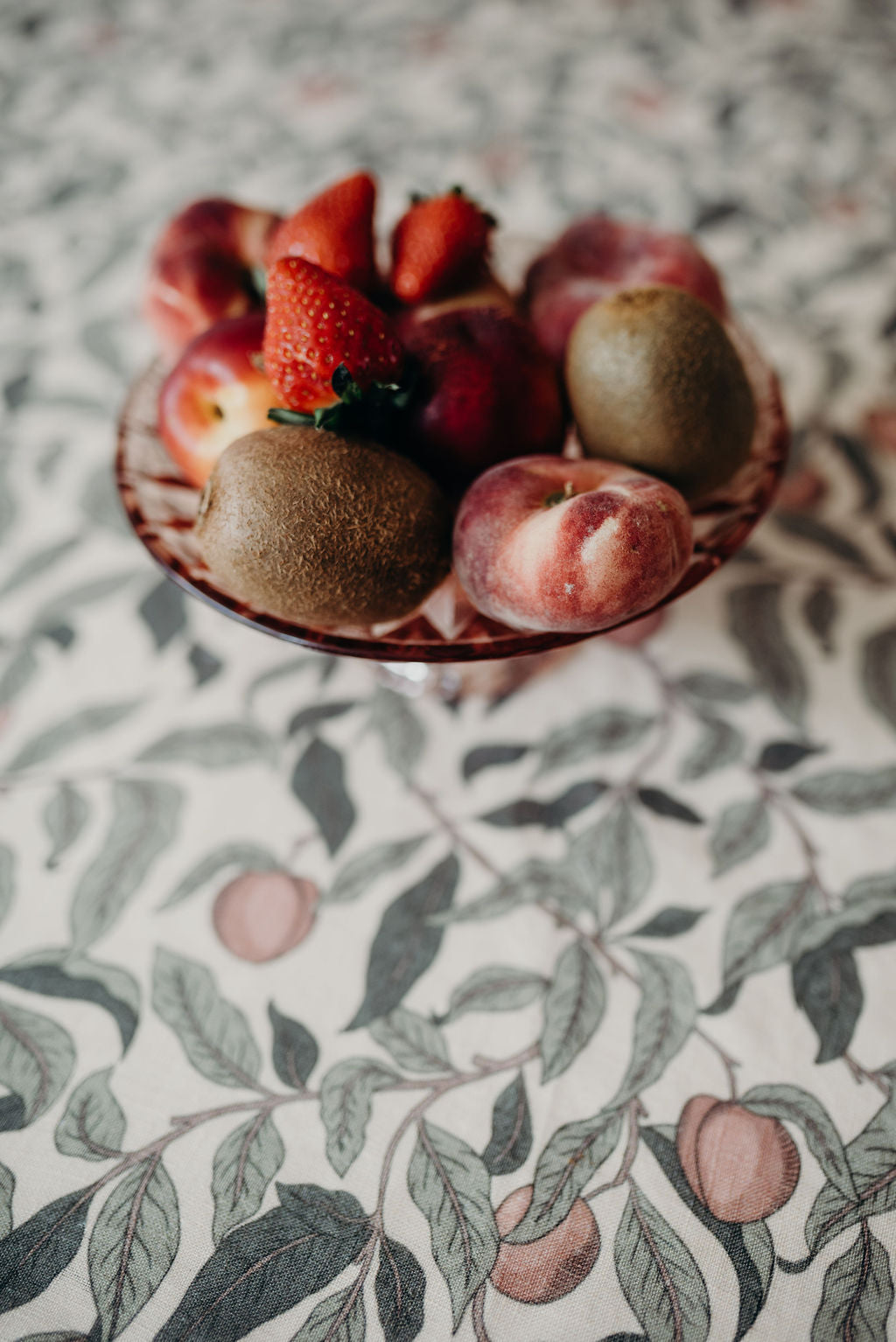 Linen Table Cloth - Summer Gray - Lena