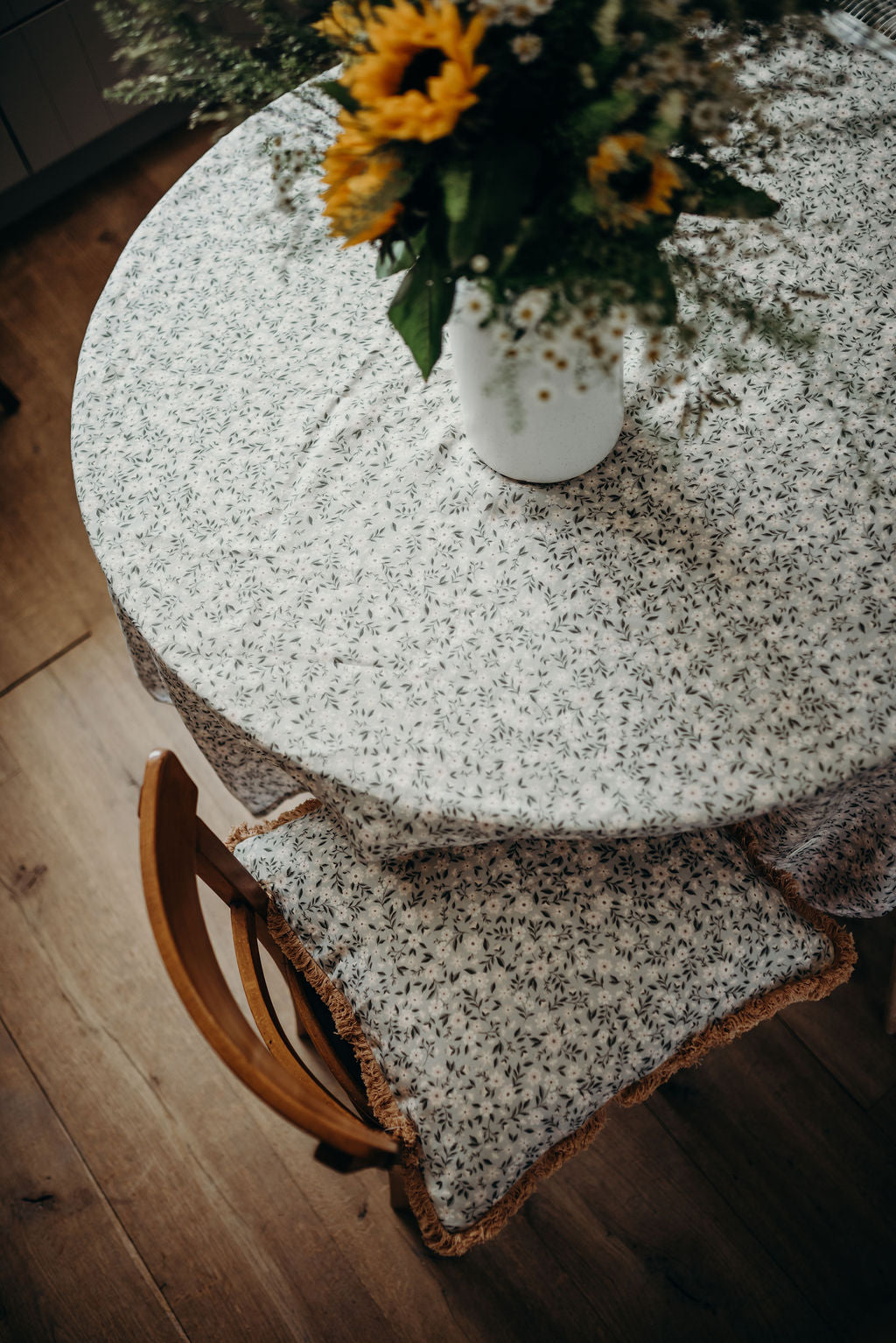 Linen Cushion Cover - Summer Gray - Freja Meadow