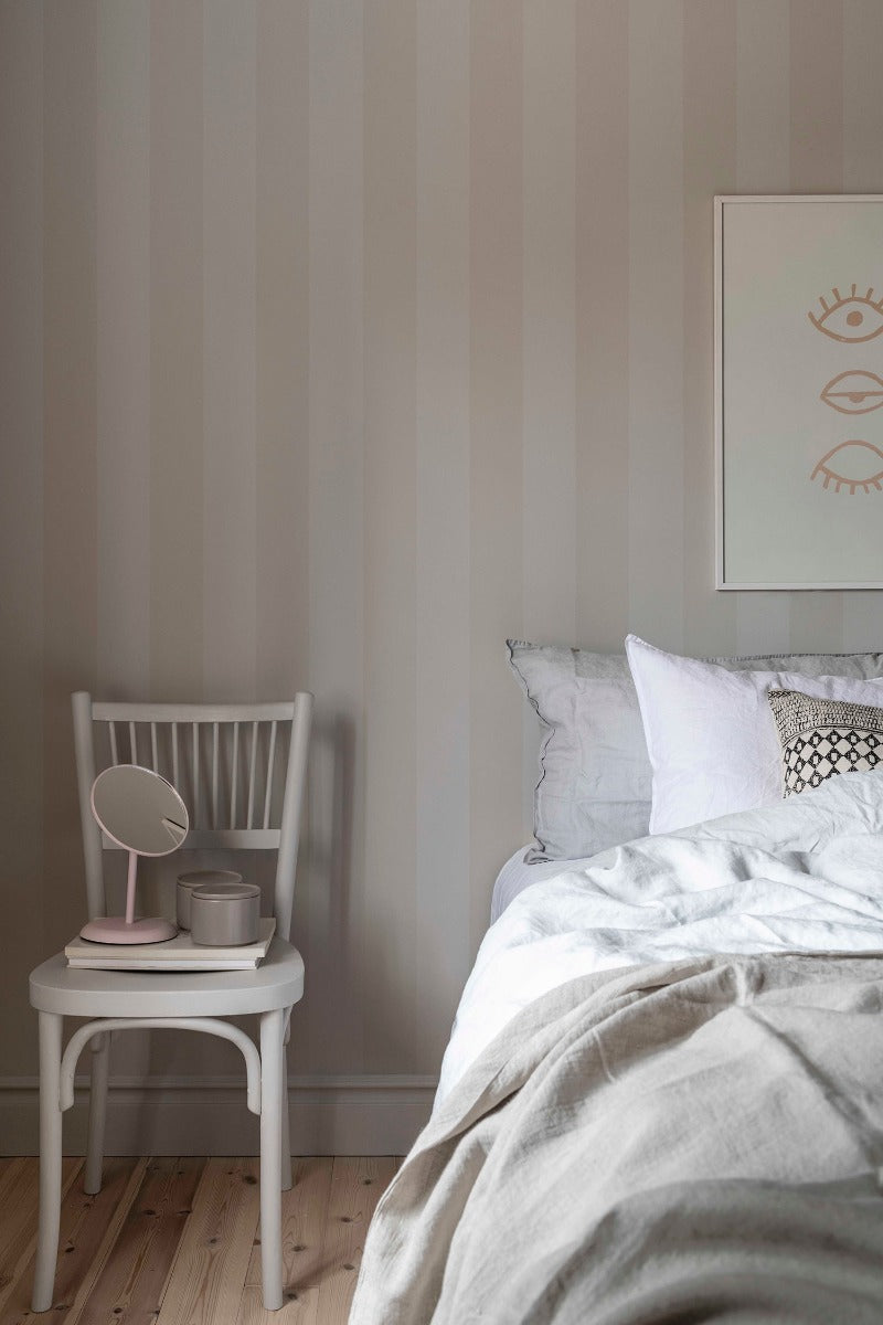 Aveny Enfärgad & Randig, Beige