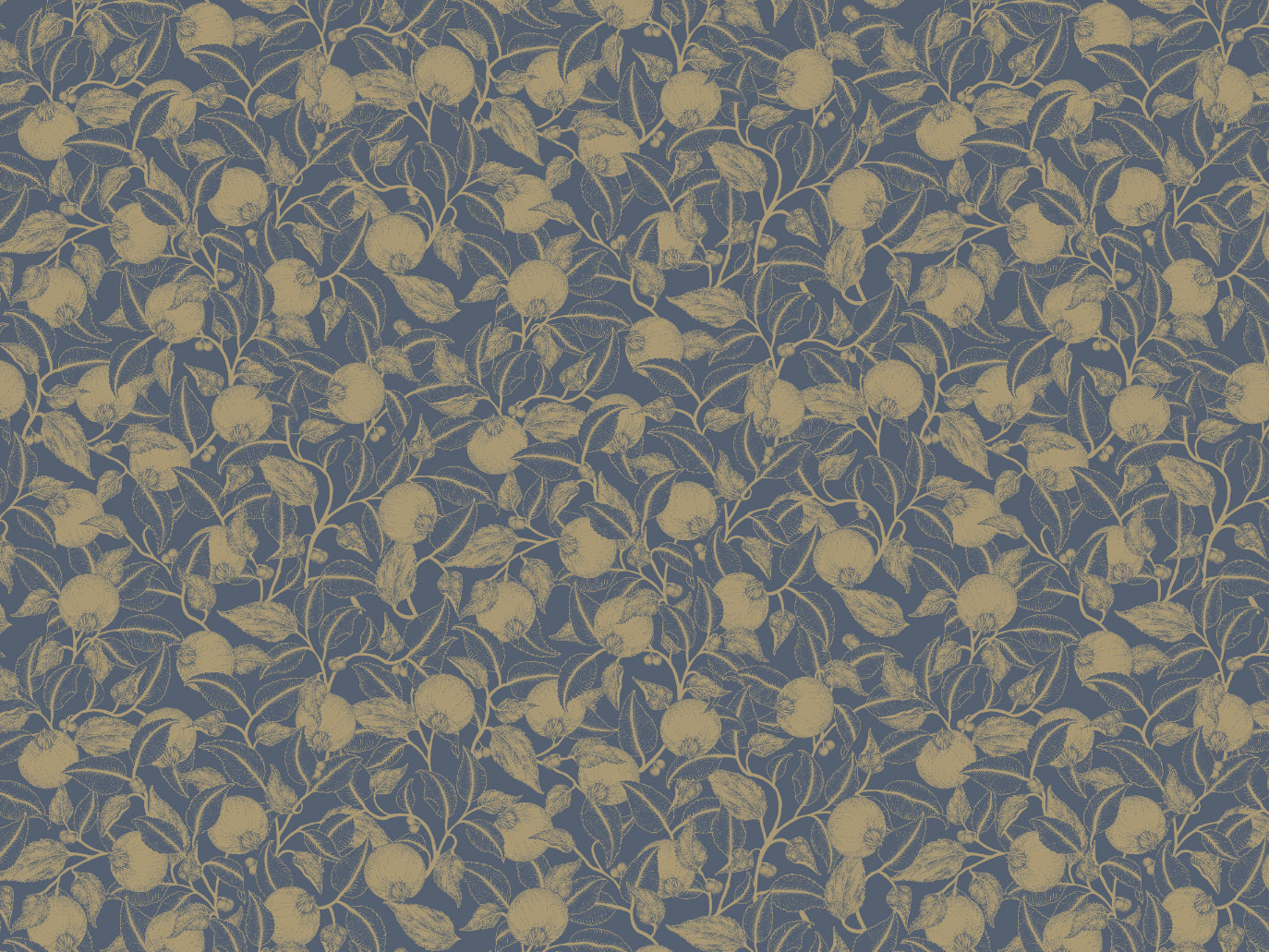 Pomegranate - Gold & Blue