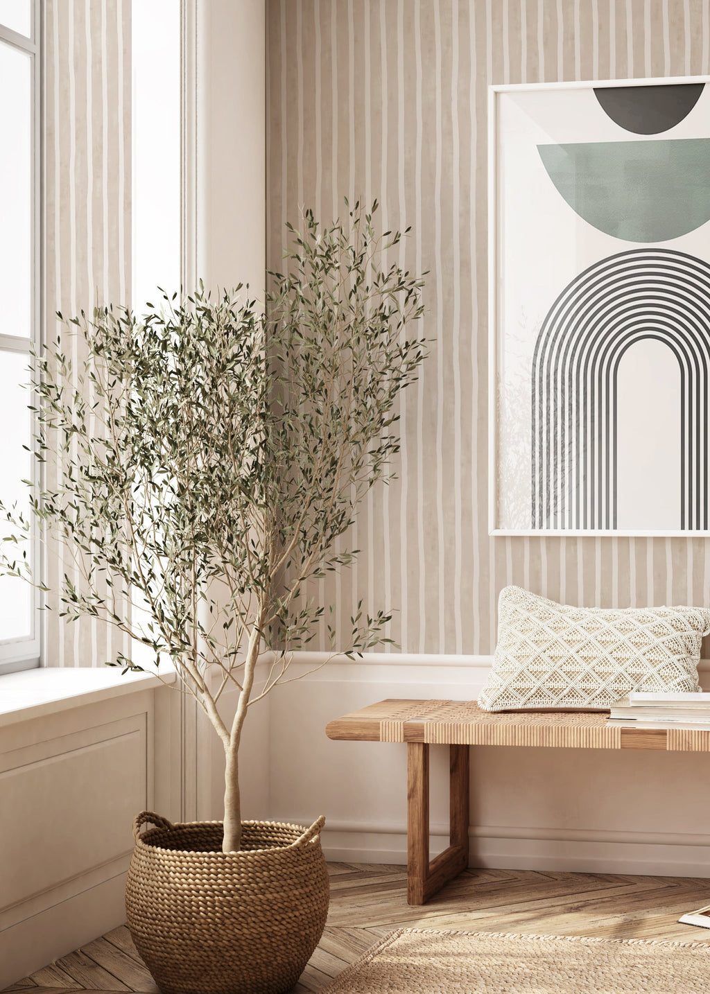 Atelier Stripe, Brush - Clay