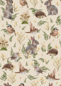 Birds & Bunnies - Ecru
