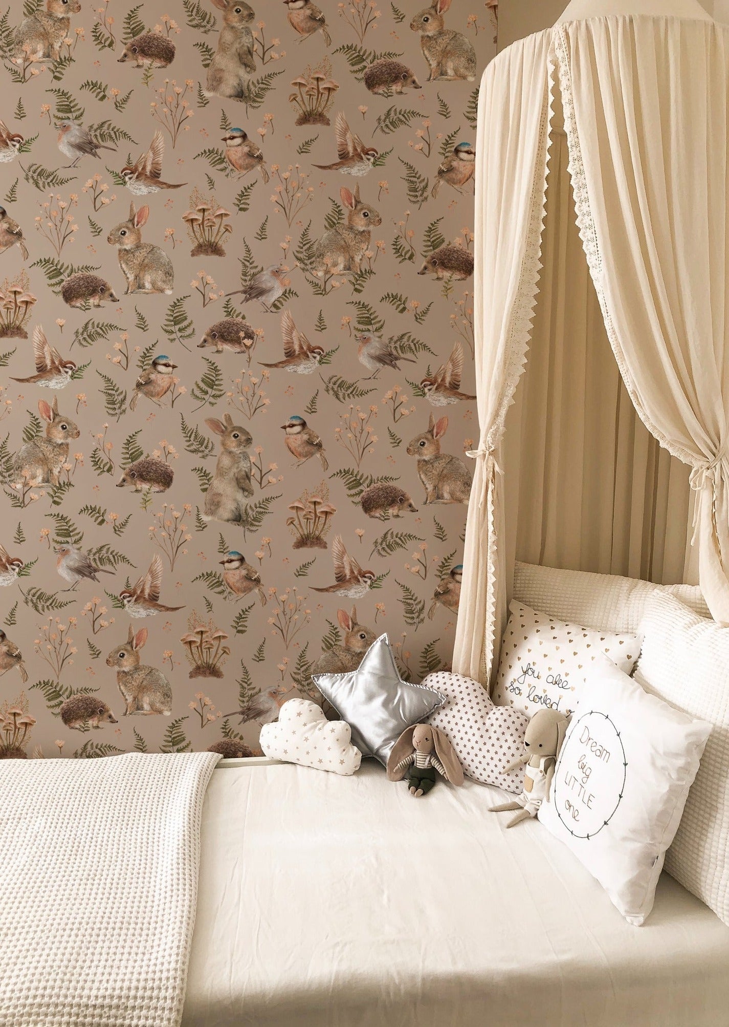 Birds & Bunnies - Dusty Rose