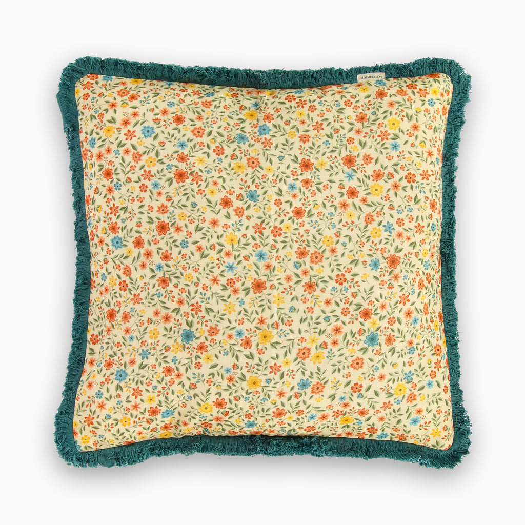 Linen Cushion Cover - Summer Gray - Freja Confetti