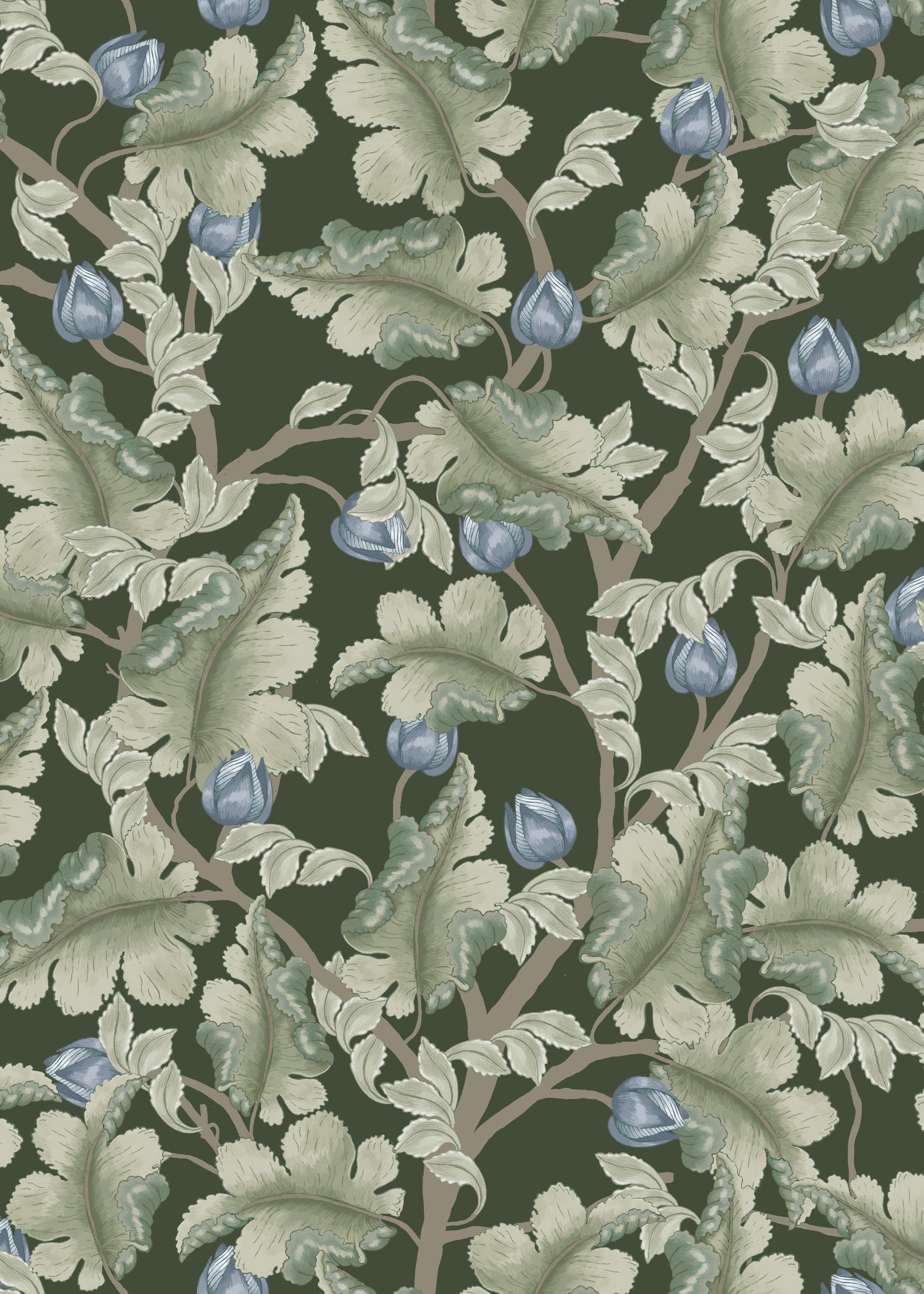 Ranunculus - Green & Blue