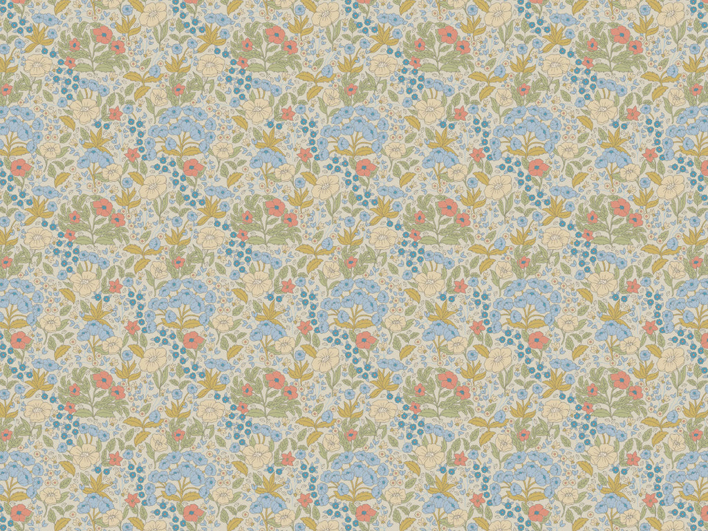 Doris - Blue & Mustard