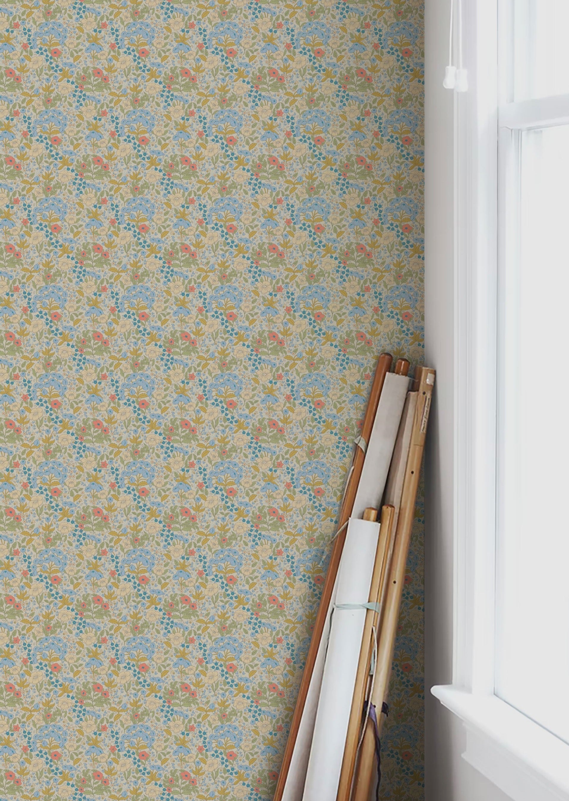 Doris - Blue & Mustard