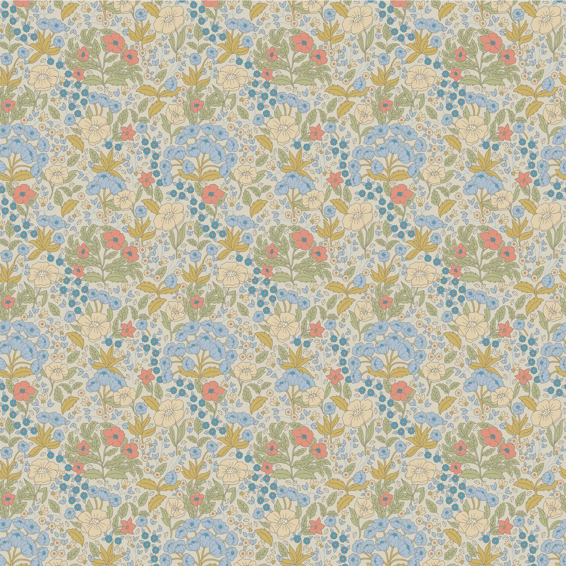 Doris - Blue & Mustard (Outlet)