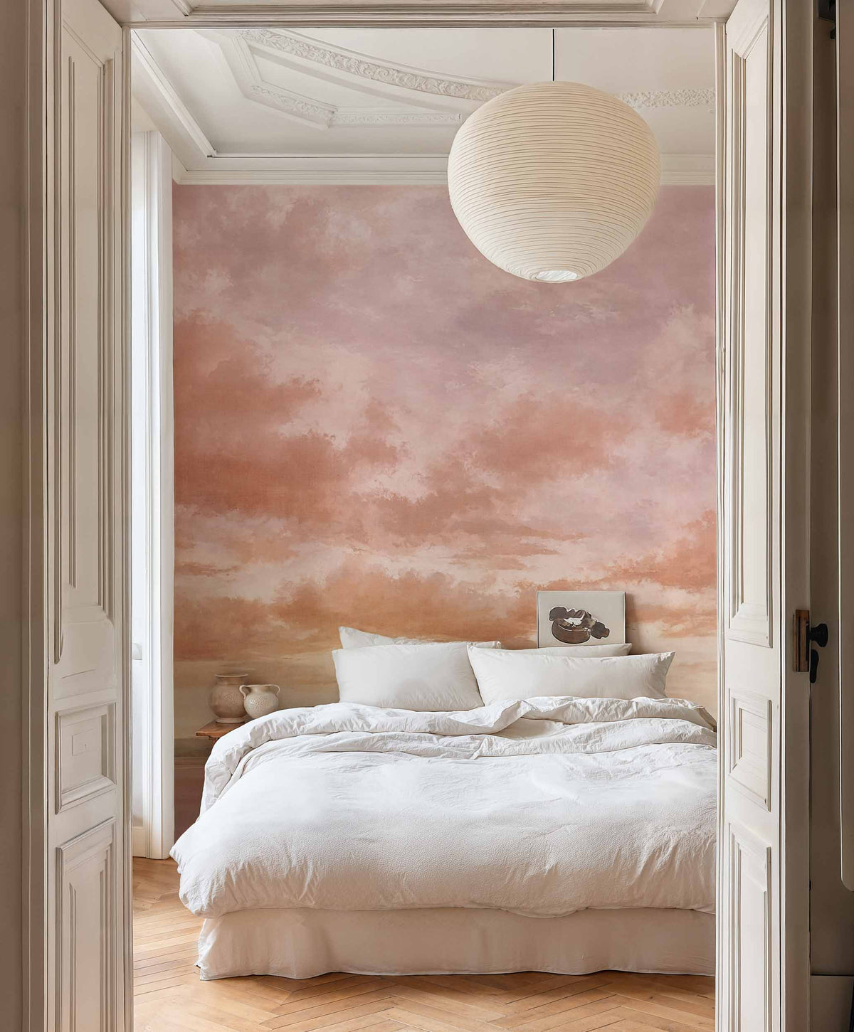 Cumulus Clouds Peach