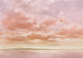 Cumulus Clouds Peach