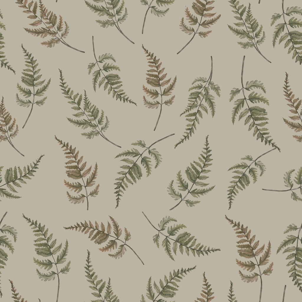 Falling Ferns - Soft Beige