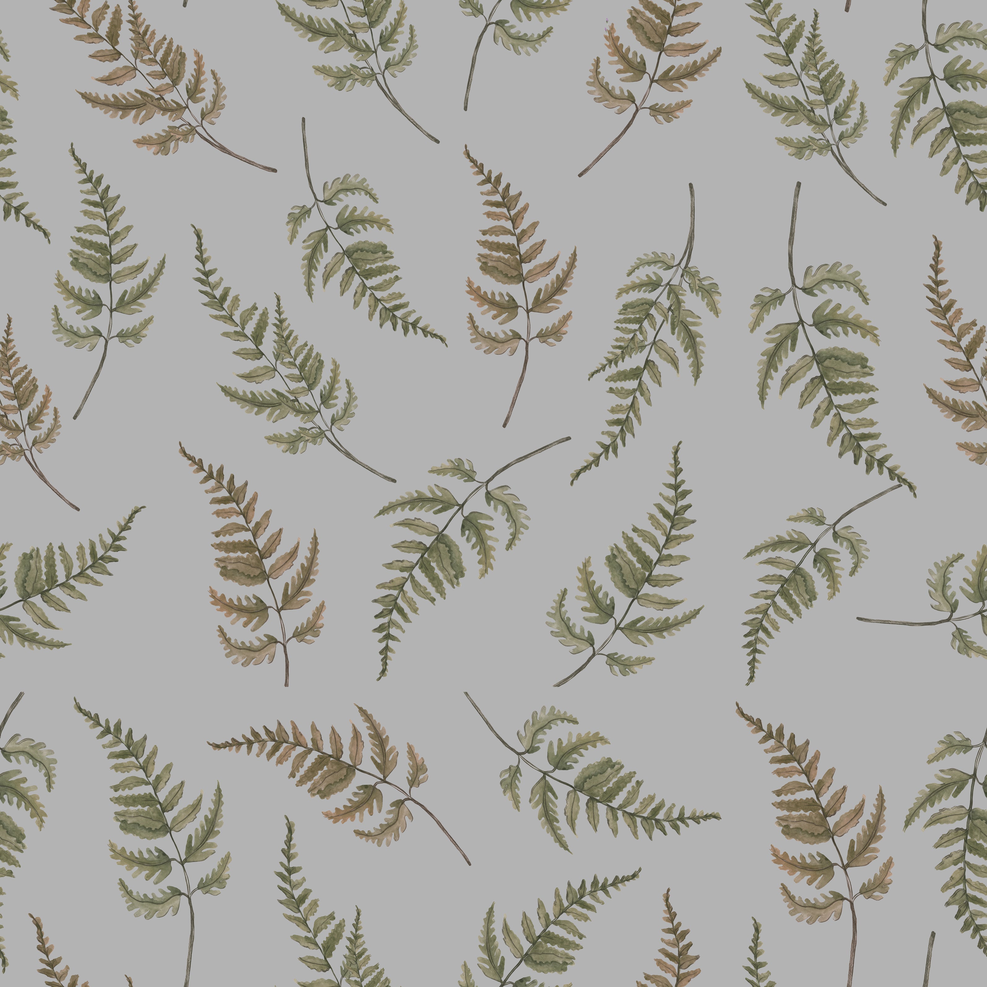 Falling Ferns - Gray