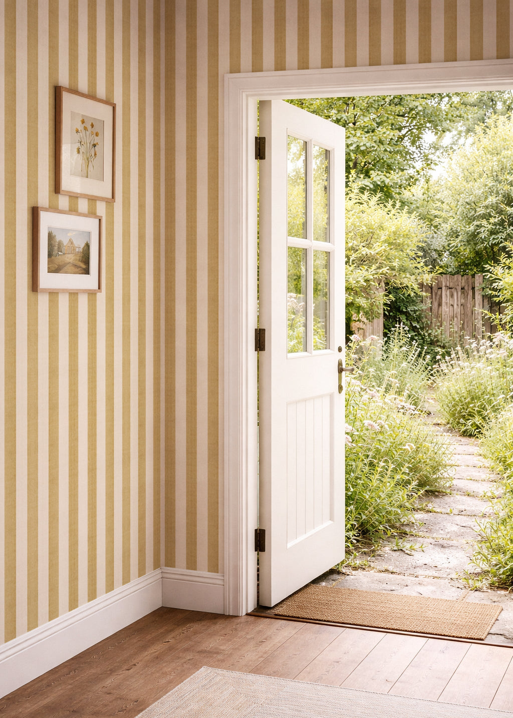 Linen Stripes, Gold