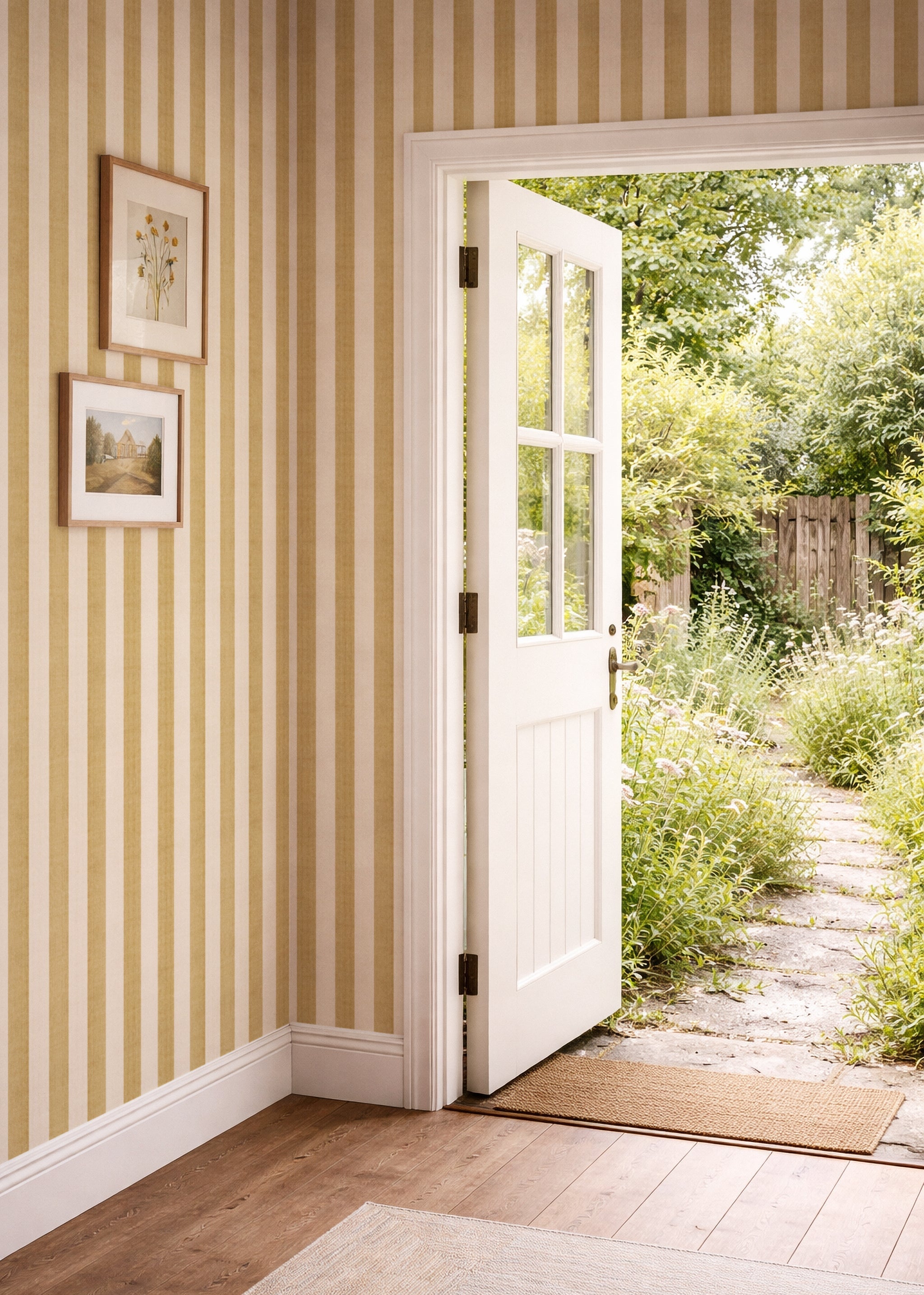 Linen Stripes, Gold