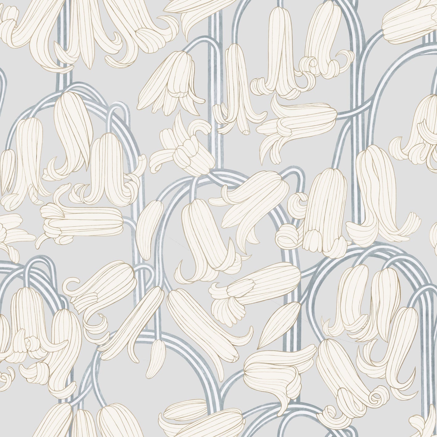 Bluebells - Grey