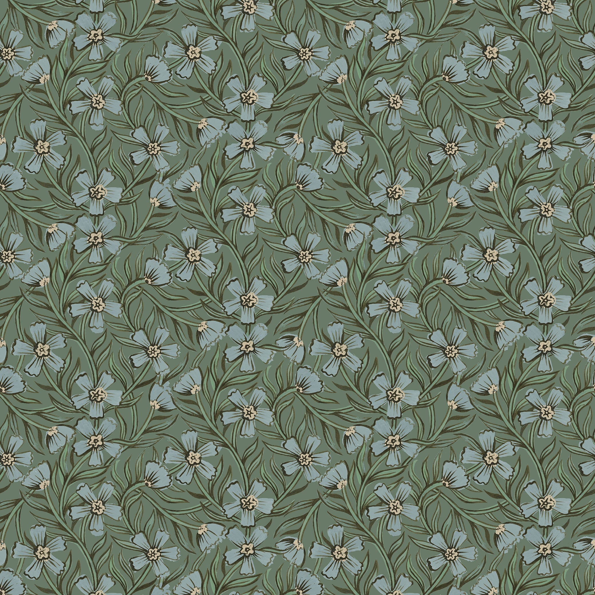 Sweet India - Blue & Green
