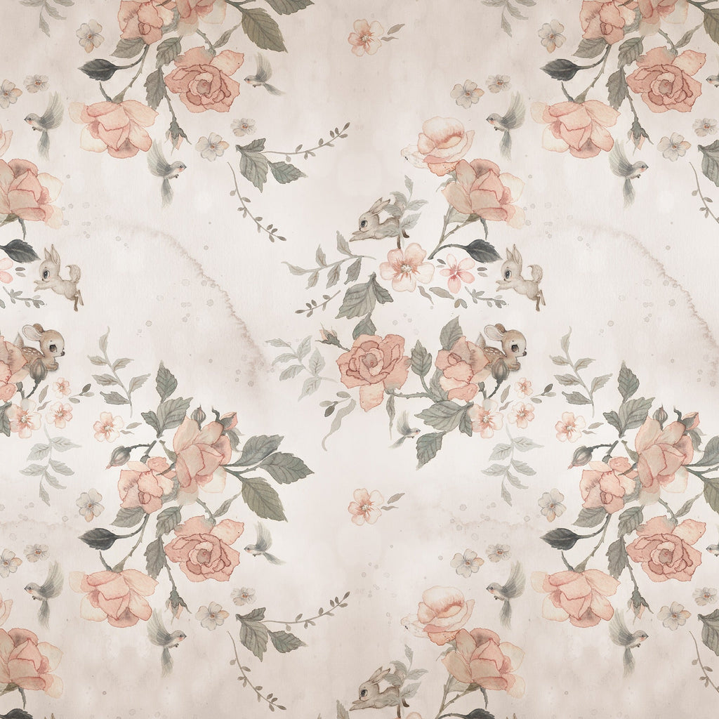 Nursery Wallpaper - Land of Roses by Mrs Mighetto