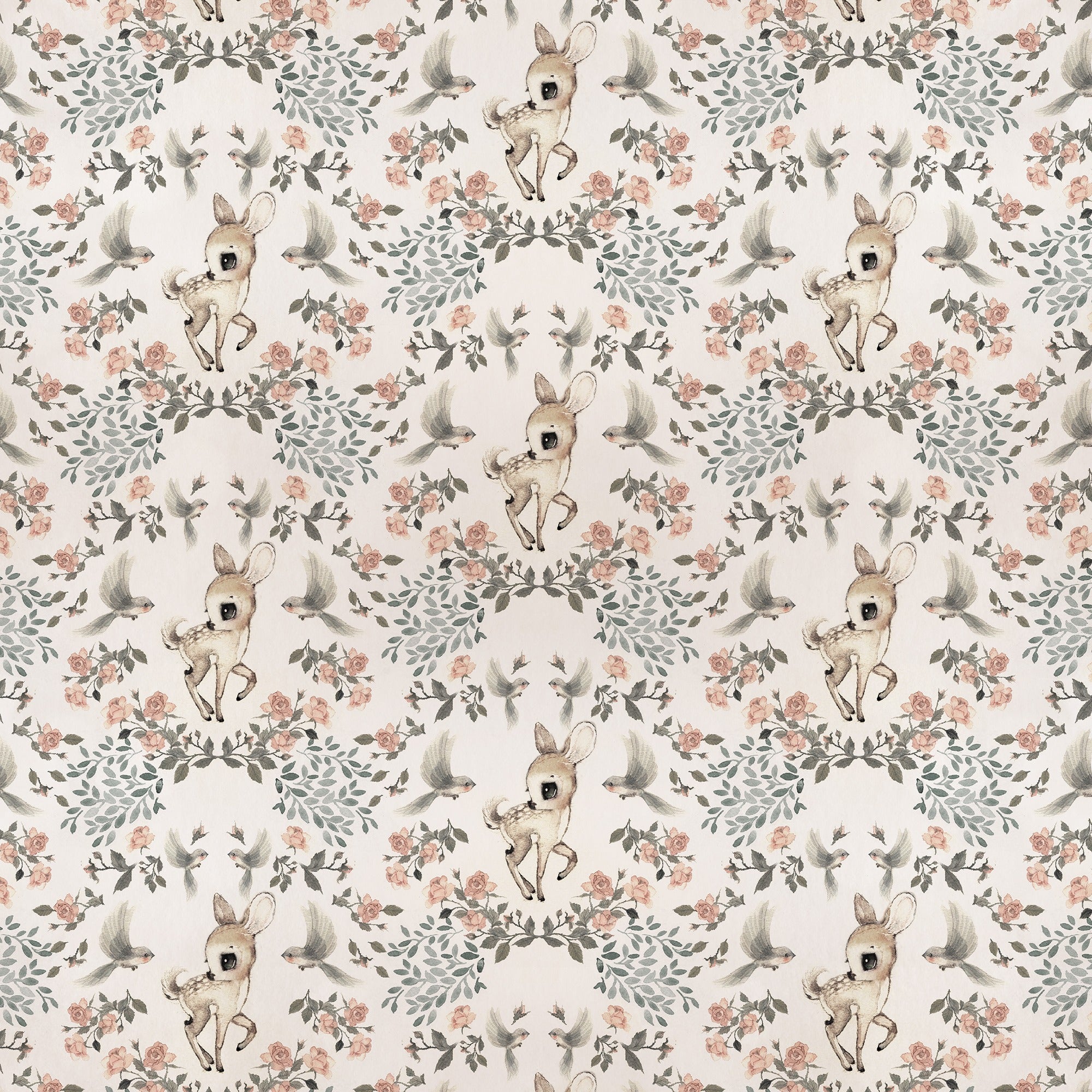 Nursery Wallpaper - Oh Deer by Mrs Mighetto