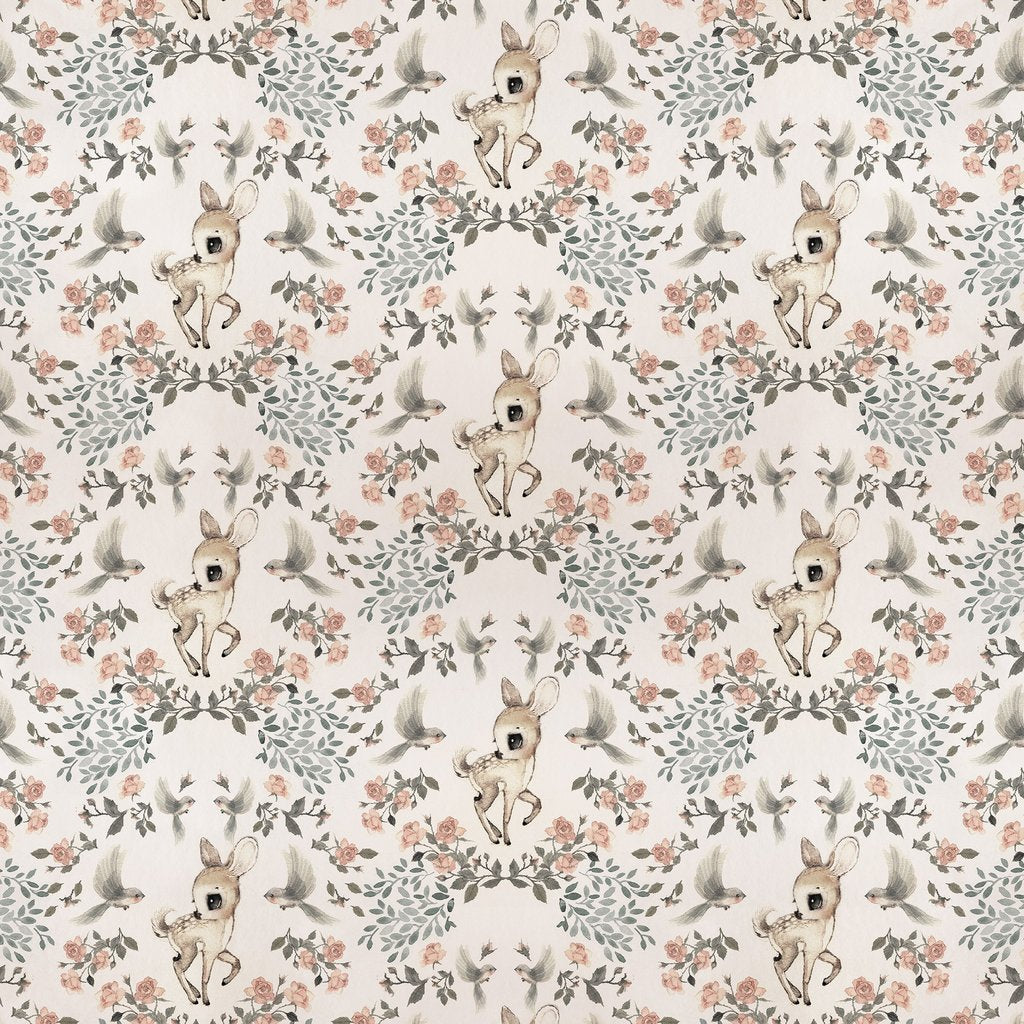 SAMPLE - Nursery Wallpaper - Oh Deer -  by Jimmy Cricket