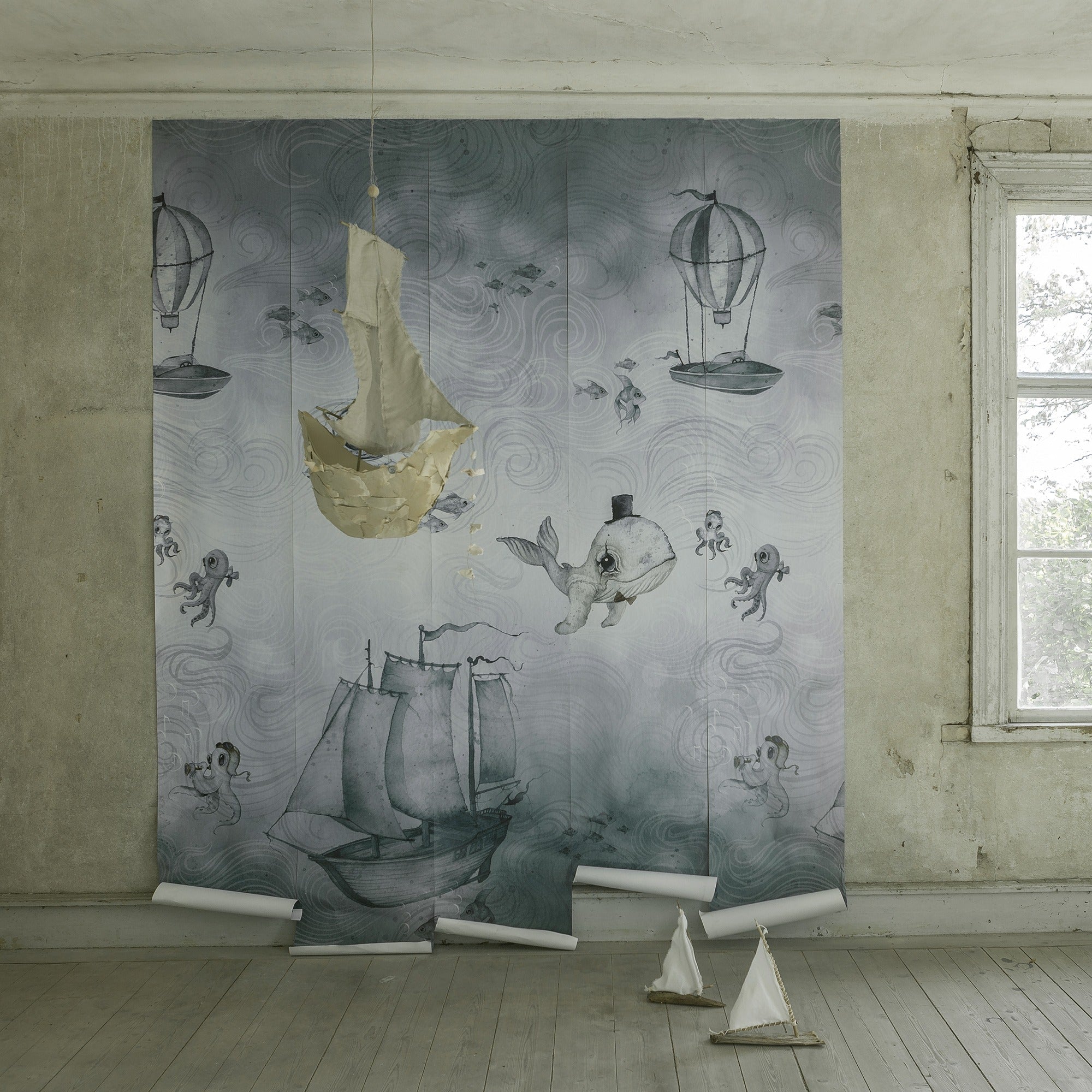 Nursery Wallpaper - The Ocean Stories by Mrs Mighetto