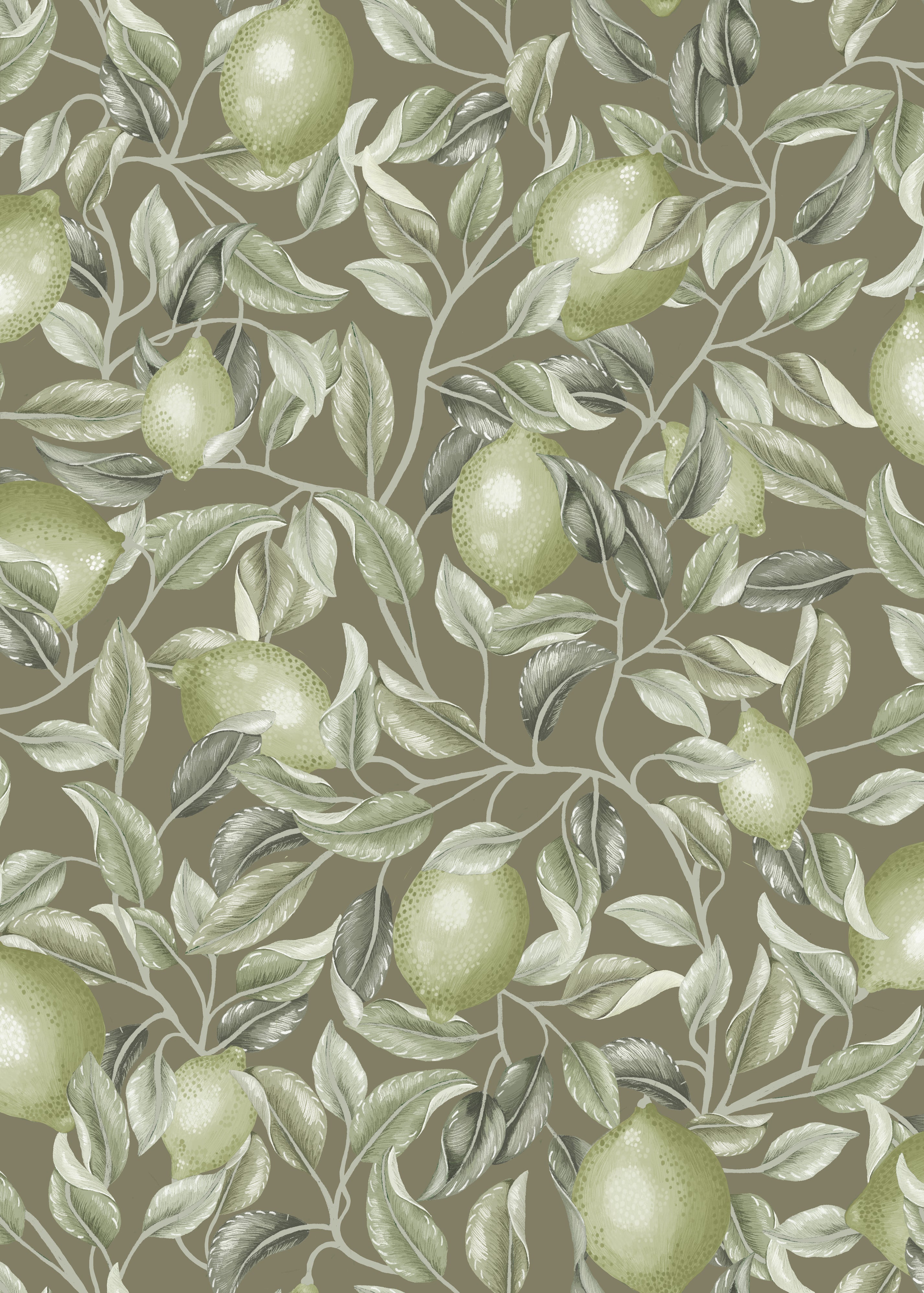 Lemon Trees - Olive Green