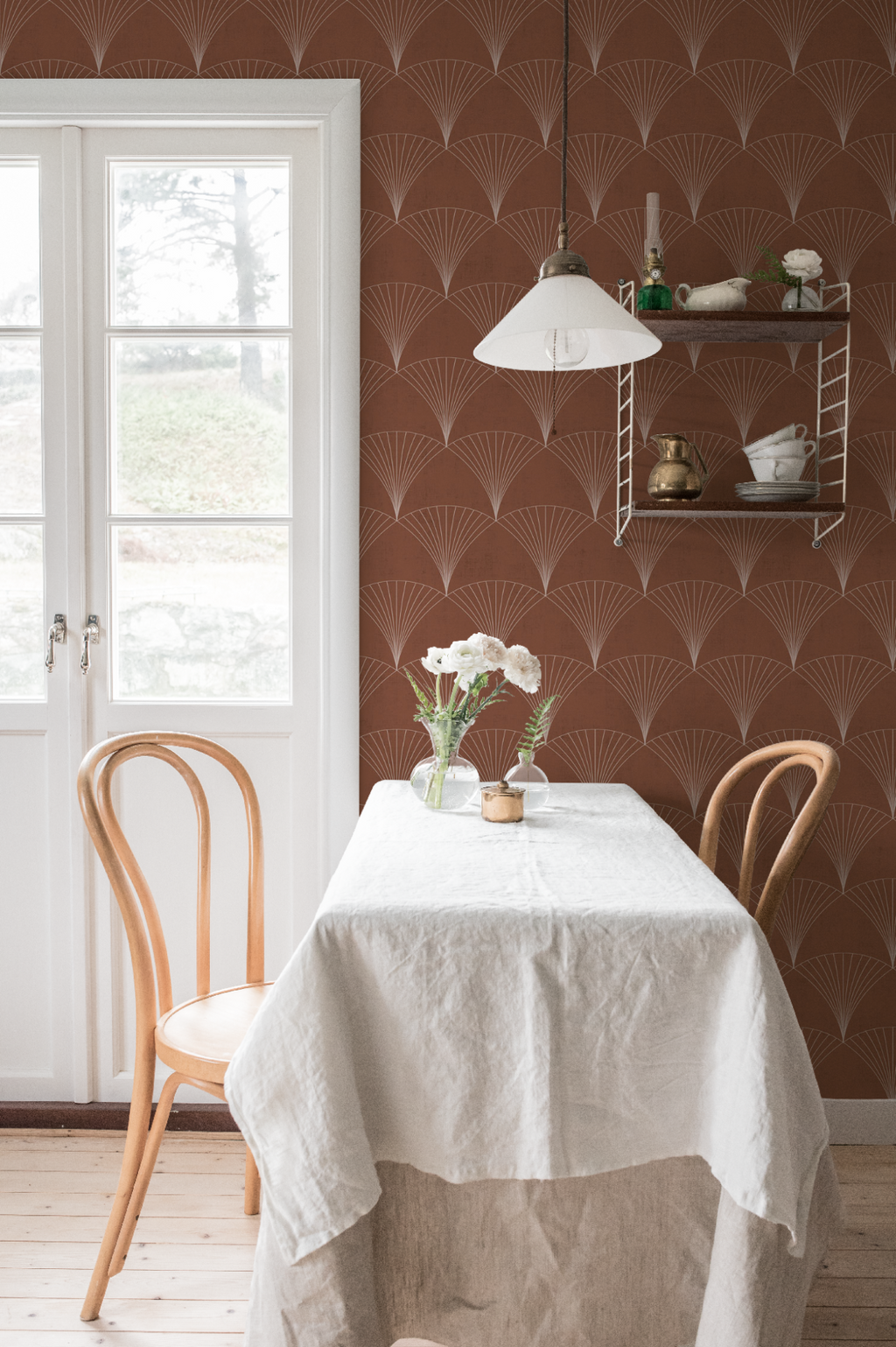 Geometric Pattern - Red 12002
