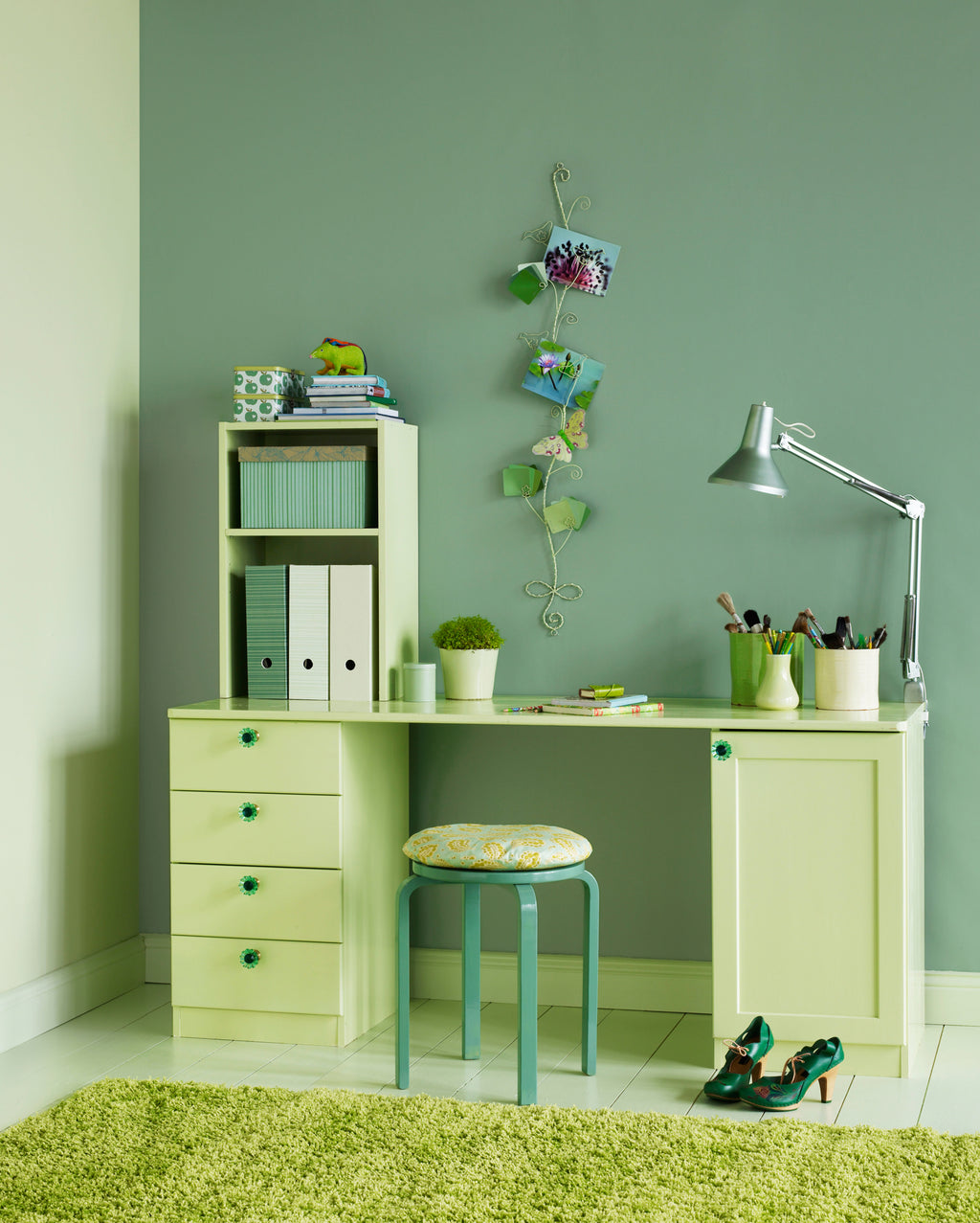 Qvintus, Green/Beige