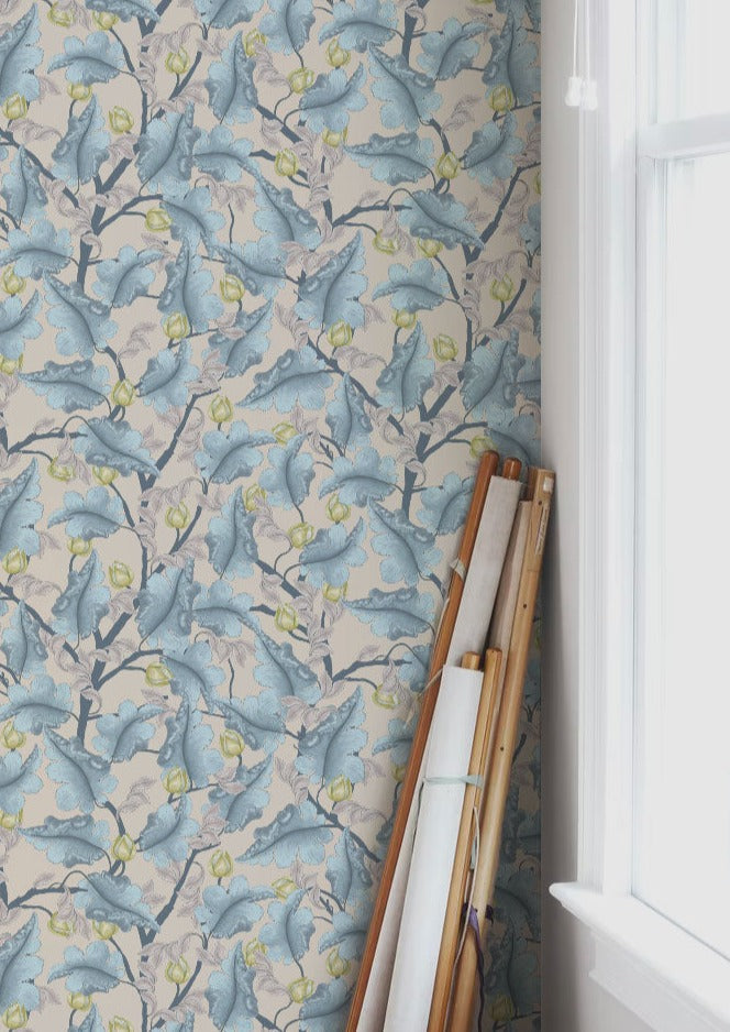Ranunculus - Blue & Beige