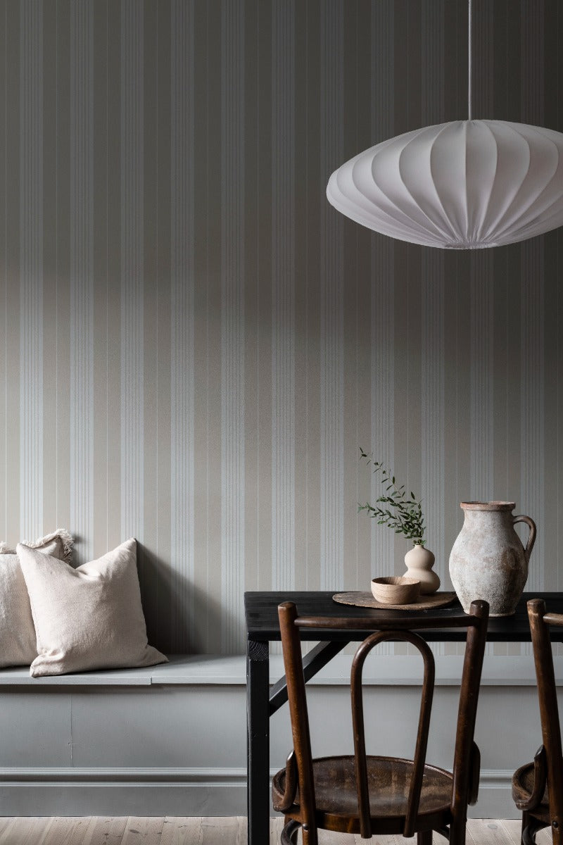 Strand Enfärgad & Randig, Beige